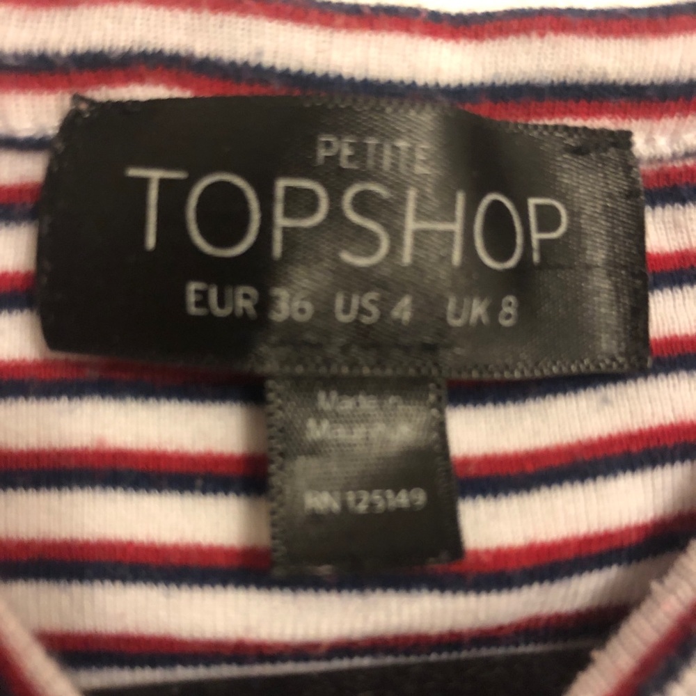 TopShop Striped Tee - Picture 3 of 3
